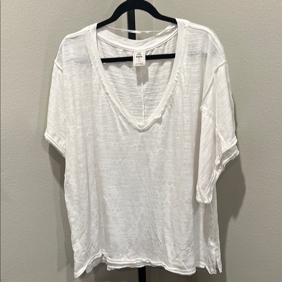 Free People White Dolman Sleeve Oversized T-Shirt - Picture 1 of 3